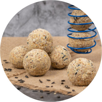 Boules de graisse &amp; anneaux de graisse pour mésanges
