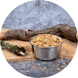 Alimentation pour oiseaux exotiques