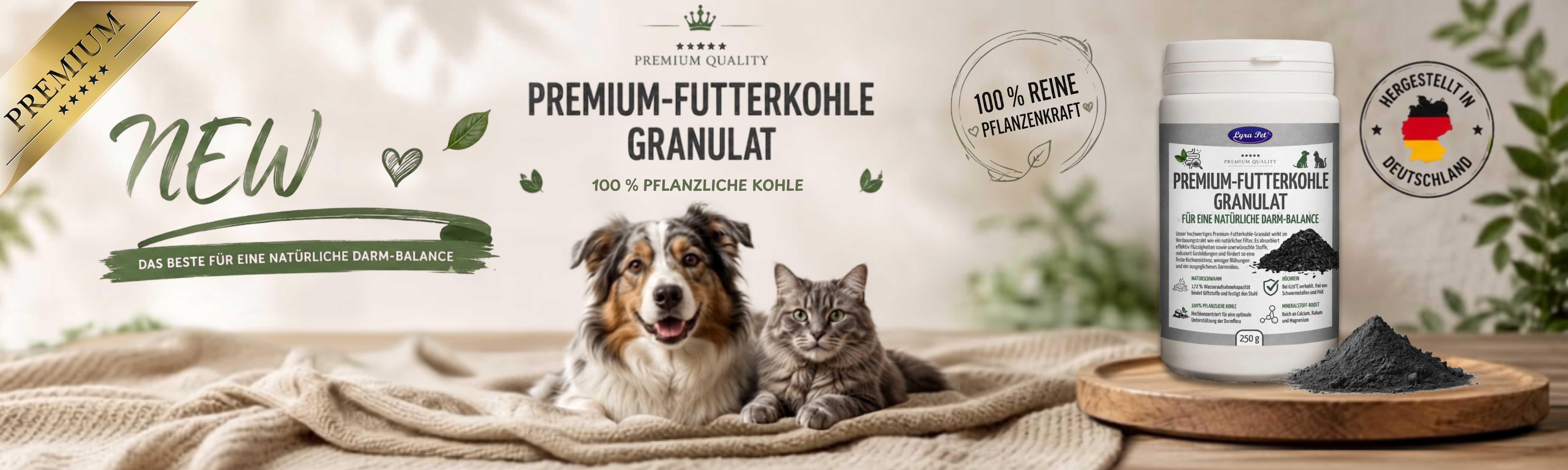 Futterkohle Granulat