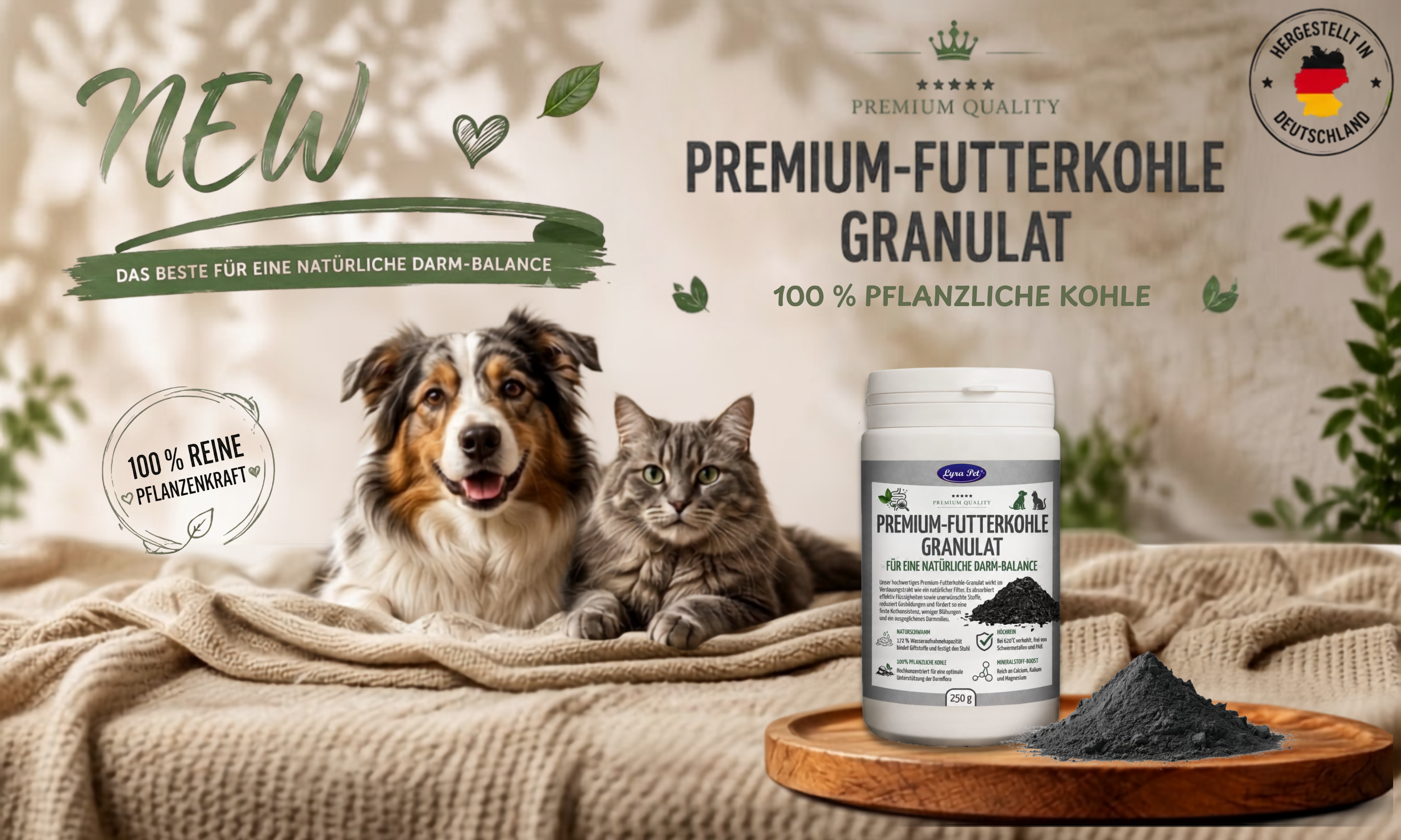 Futterkohle Granulat