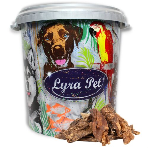 5 kg Lyra Pet&reg; Rinderlunge in 30 L Tonne