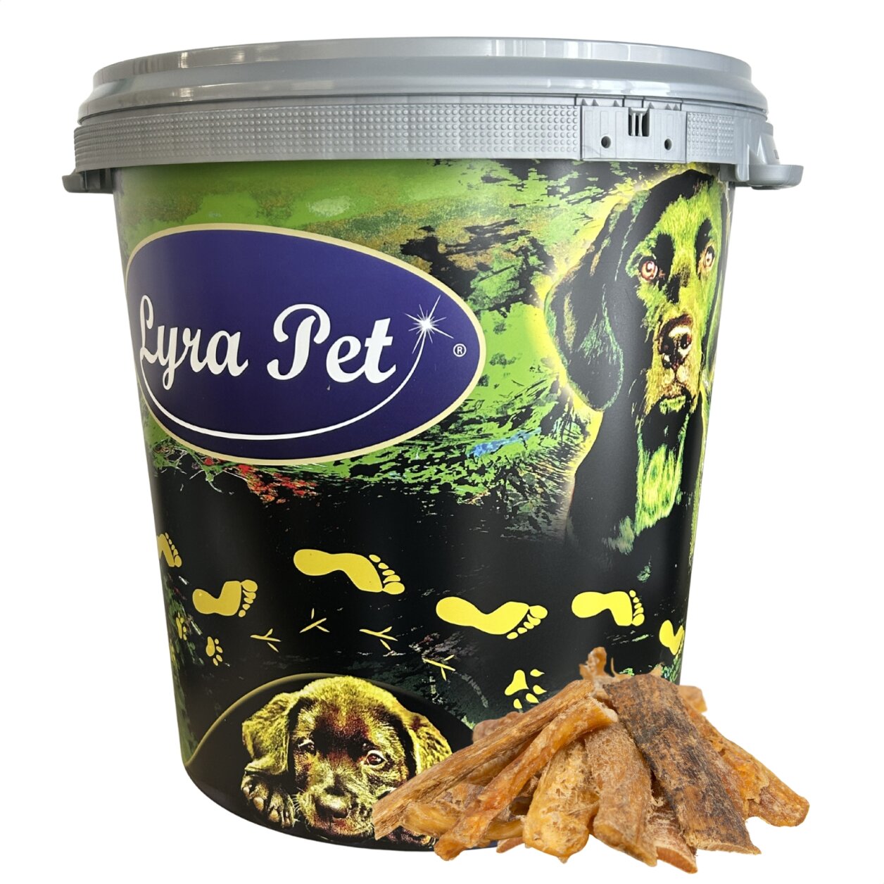 5 kg Lyra Pet® Rindernackensehnen groß in 30 L Tonne