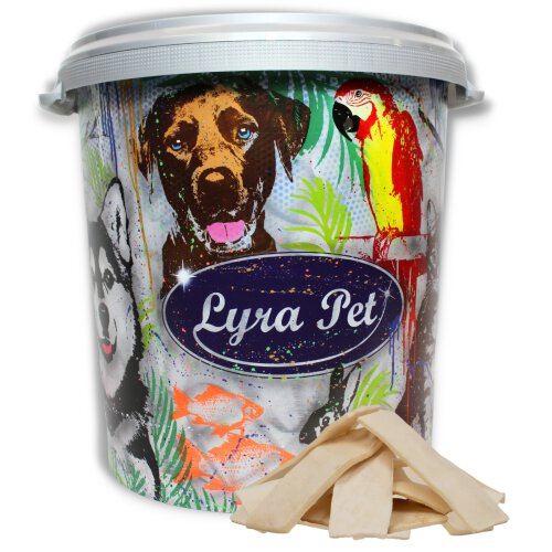 5 kg Lyra Pet&reg; Kauchips aus B&uuml;ffelhaut in 30 L Tonne