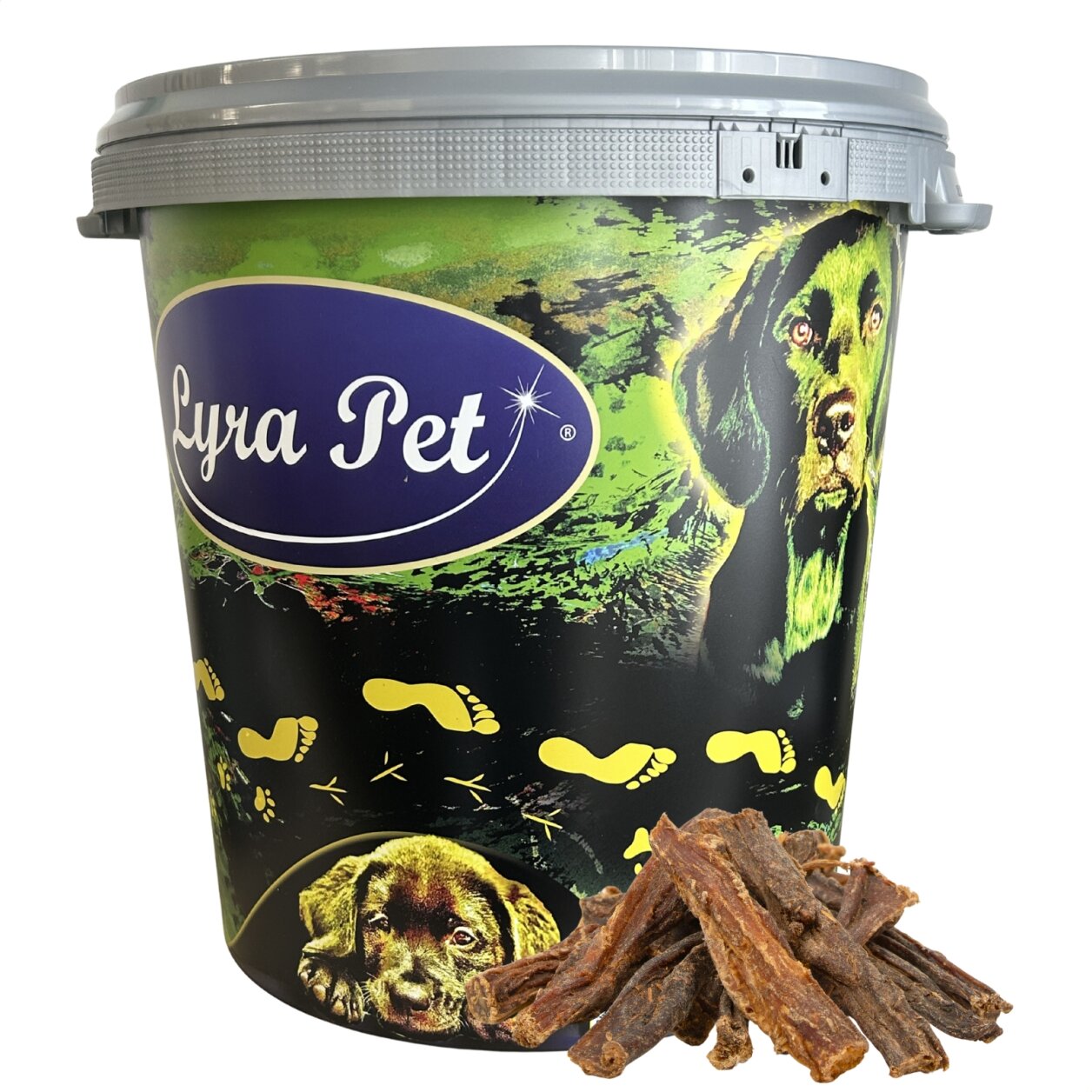 5 kg Lyra Pet® Rinderdörrfleisch in 30 L Tonne