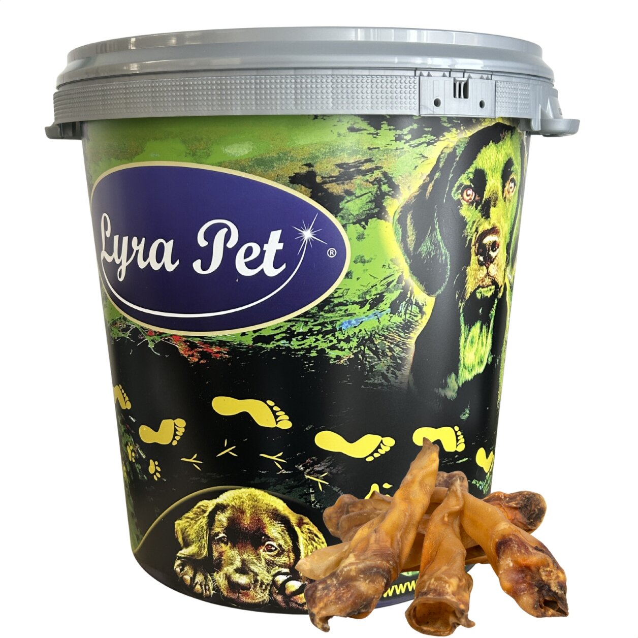 100 Stk. Lyra Pet® Rinderohren ca. 5 kg in 30 L Tonne