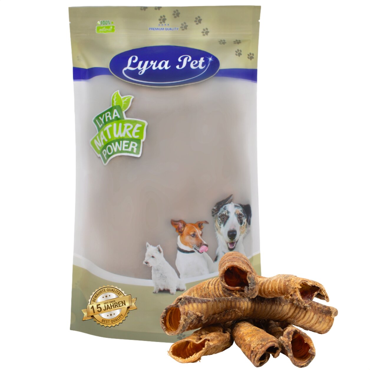 1 kg Lyra Pet® Rinderstrossen groß
