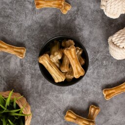 100 Kauknochen Aus Rind Ca. 10 Cm / 38 G Kausnack Für Hunde