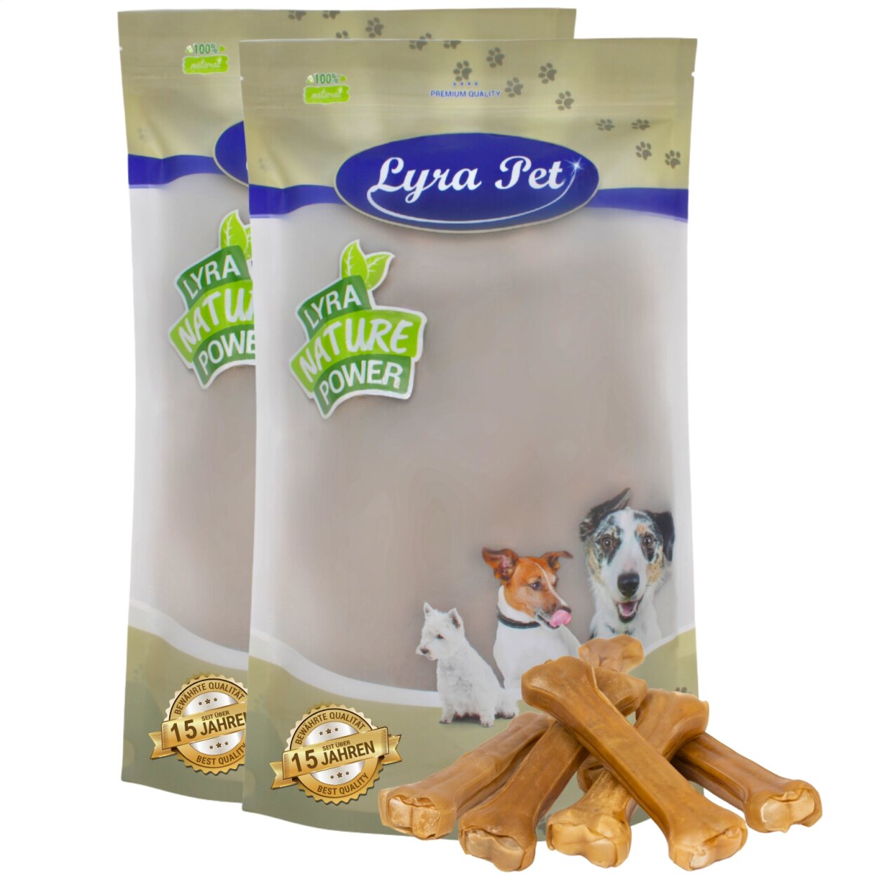 20 Stk. Lyra Pet® Kauknochen ca. 25 cm MHD 3/2026