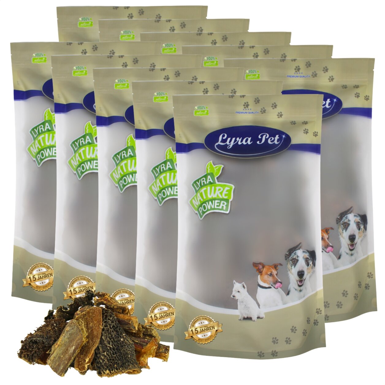 10 kg Lyra Pet® Rinderpansen klein
