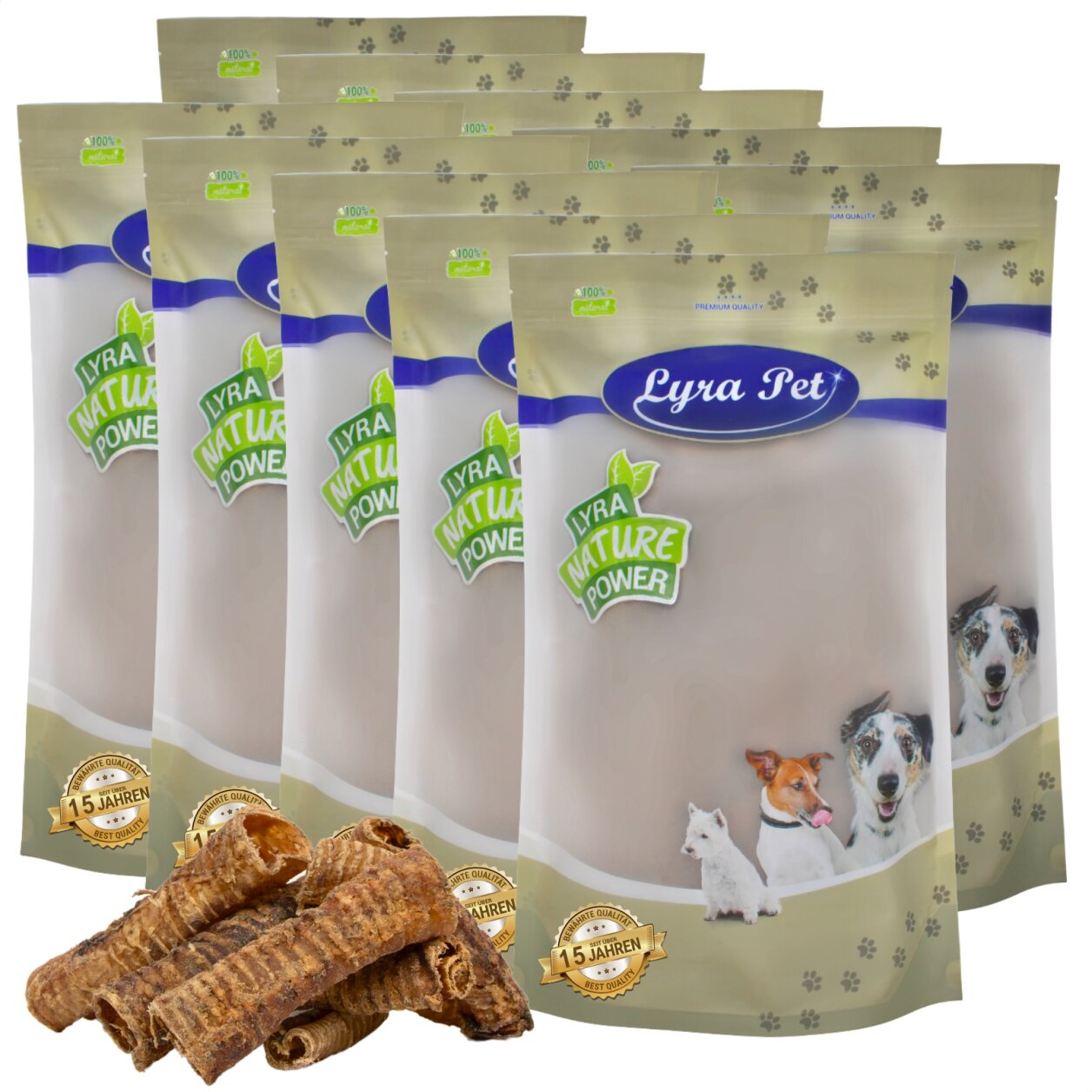 10 kg Lyra Pet® Rinderstrossen mittel
