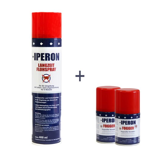 IPERON&reg; 200 ml Fogger &amp; 400 ml Langzeit Flohspray im Set