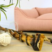 50 Stk. Lyra Pet® XXL Rinderkopfhautstangen mit Pansen ca. 70 cm