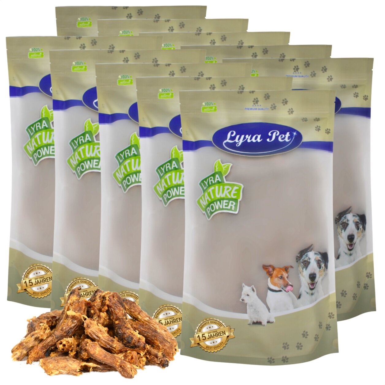 10 kg Lyra Pet® Hühnerhälse