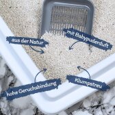 2 x 15 Liter Lyra Pet® White Cat® Katzenstreu Bentonit mit Babypuderduft