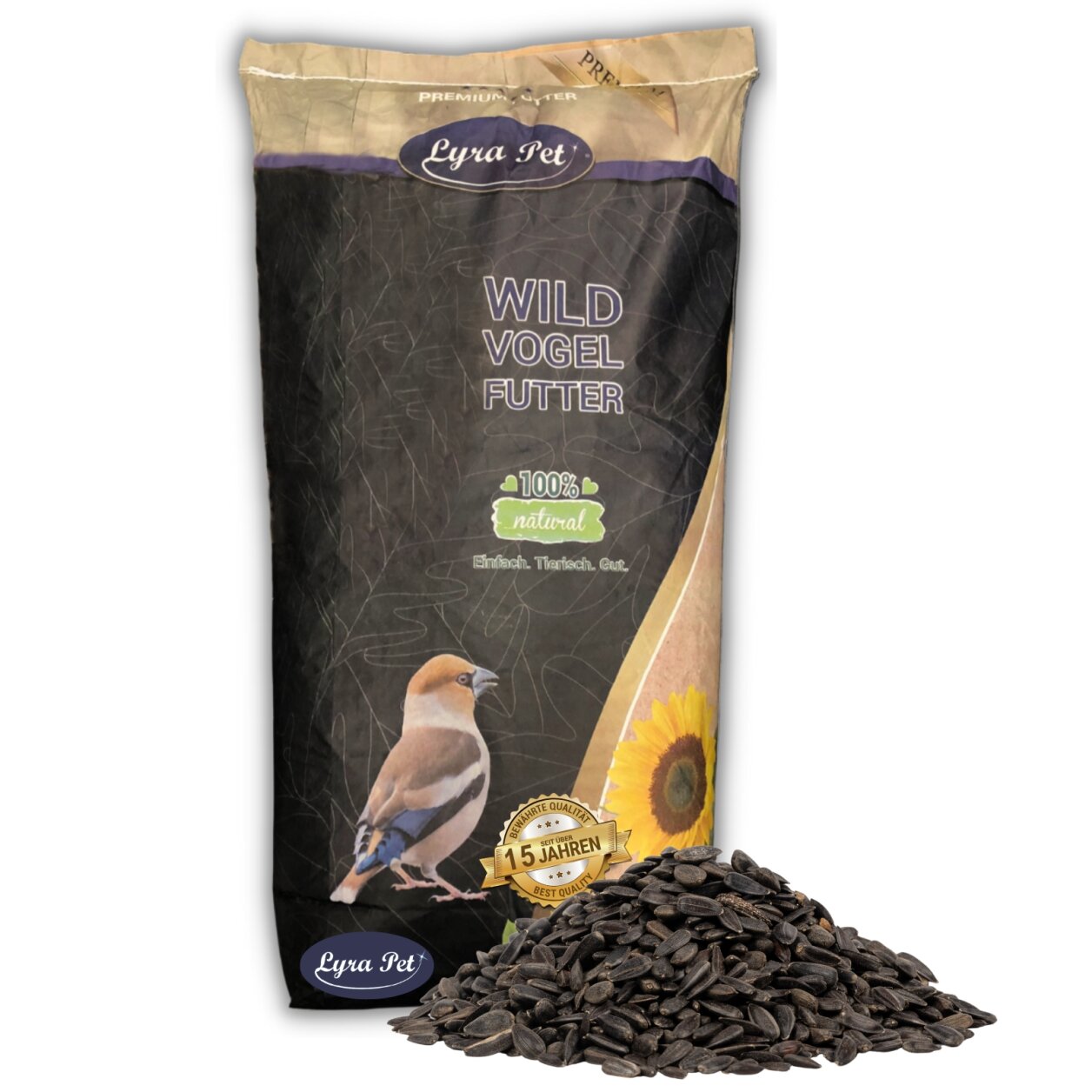 10 kg Lyra Pet® Sonnenblumenkerne schwarz