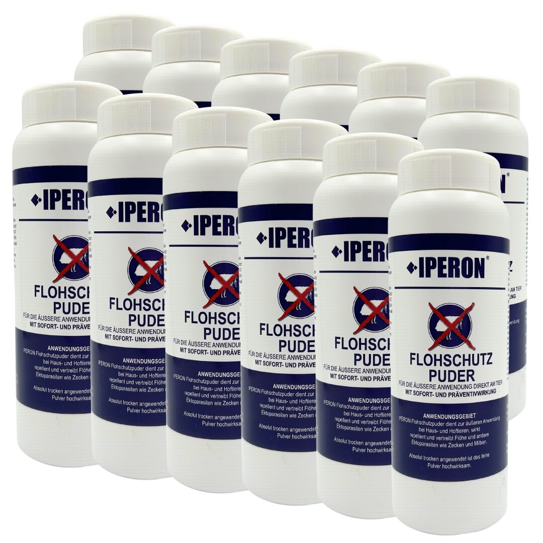 12 x 100 g IPERON® Flohschutz Puder