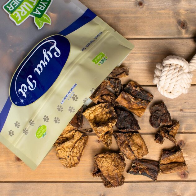 Lyra Pet Lammpansen – 10 Kg, Luftgetrockneter Kausnack Für Hunde, Fettarm, Bekömmlich, Für Allergiker Geeignet