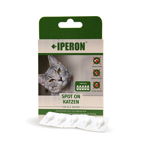 5 x 1 ml IPERON&reg; SPOT-ON Katzen
