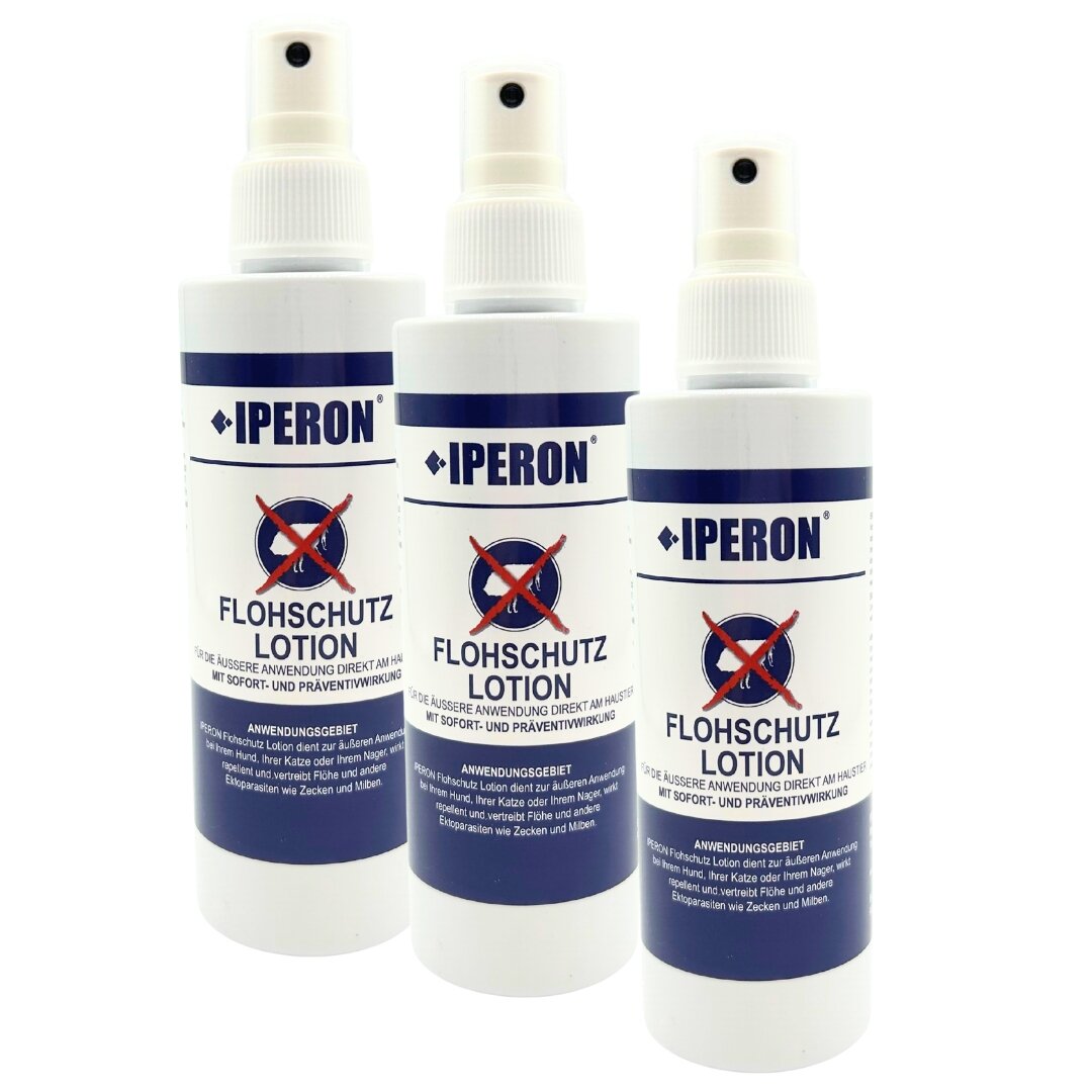 3 x 200 mI IPERON® Flohschutz Lotion