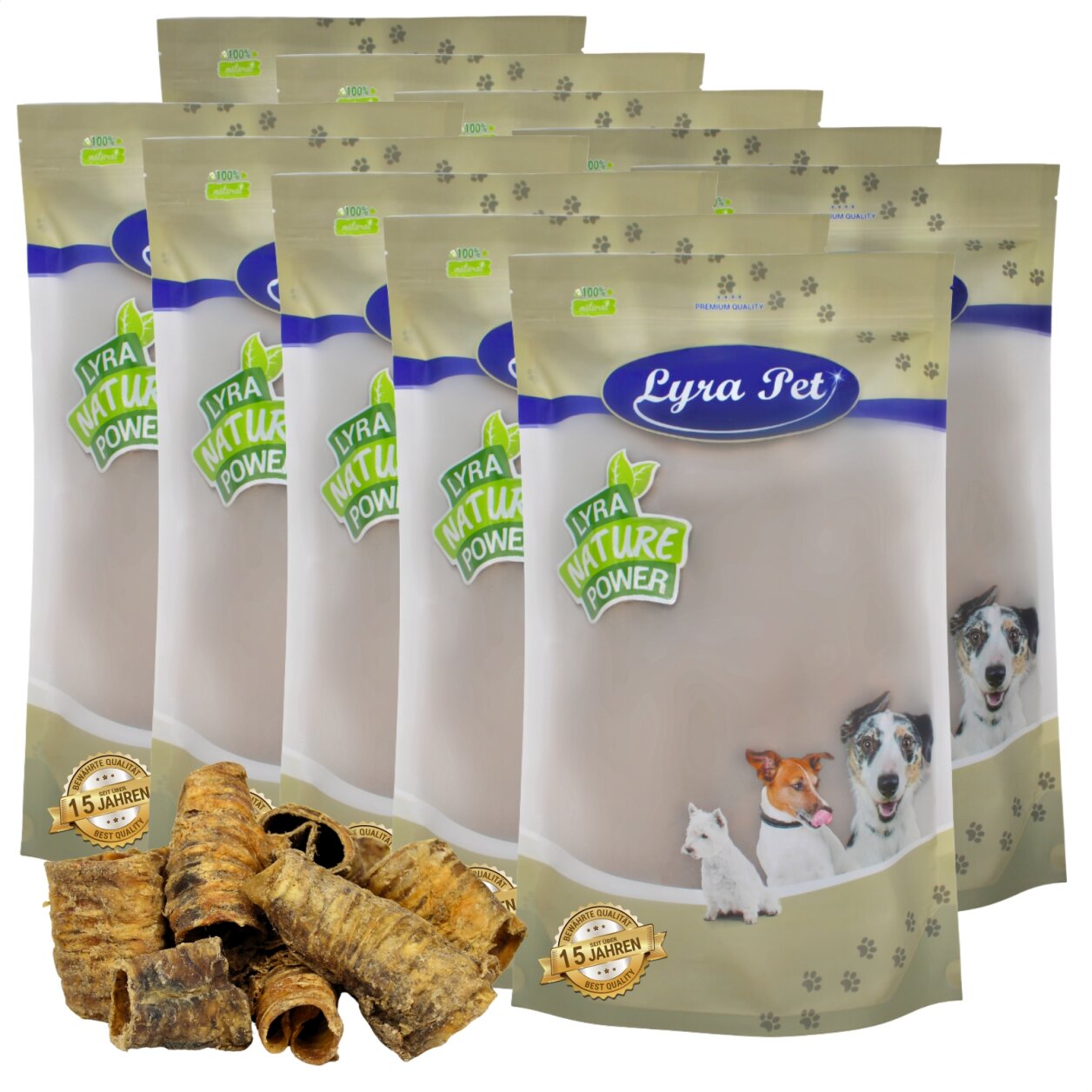 10 kg Lyra Pet® Rinderstrossen klein