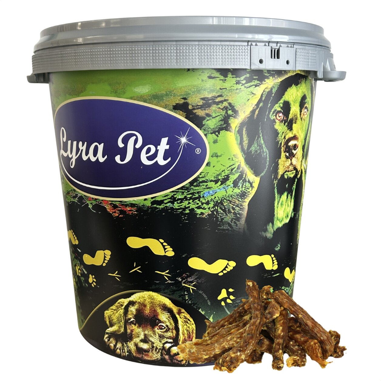 5 kg Lyra Pet® Entenhälse in 30 L Tonne