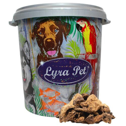 5 kg Lyra Pet&reg; Lammlunge in 30 L Tonne