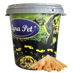 5 kg Lyra Pet® Kaninchenohren in 30 L Tonne