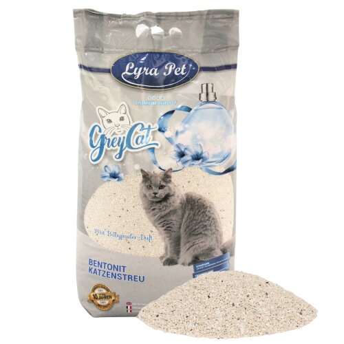 15 - 30 Liter Lyra Pet&reg; GreyCat&reg; Katzenstreu mit Babypuderduft