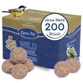 200 pièces de boules de graisse Lyra Pet® Gourmet pour mésanges, sans coque ni filet, de 85 g chacune