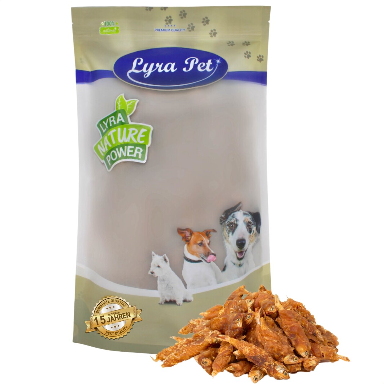 1 kg Lyra Pet® Wrap mit Hühnerfleisch und Fisch