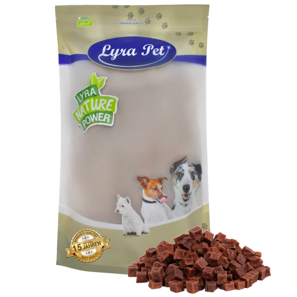 1 kg Lyra Pet® Rindfleischwürfel