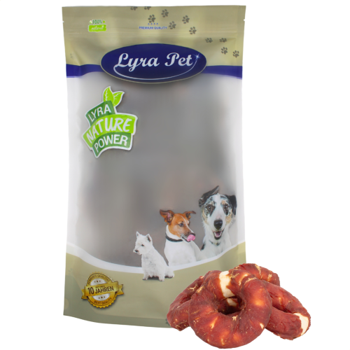1 - 10 kg Lyra Pet&reg; Kauringe mit Entenbruststreifen