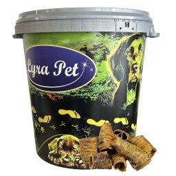 5 kg Lyra Pet® Rinderstrossen klein in 30 L Tonne