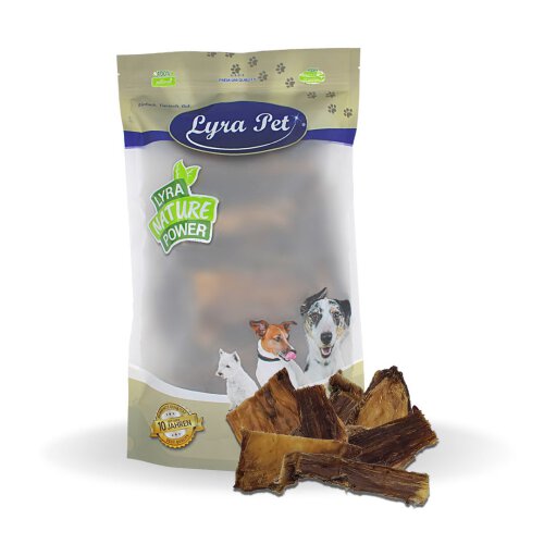 1 kg Lyra Pet&reg; D&ouml;rrfleisch Chips 4 - 10 cm