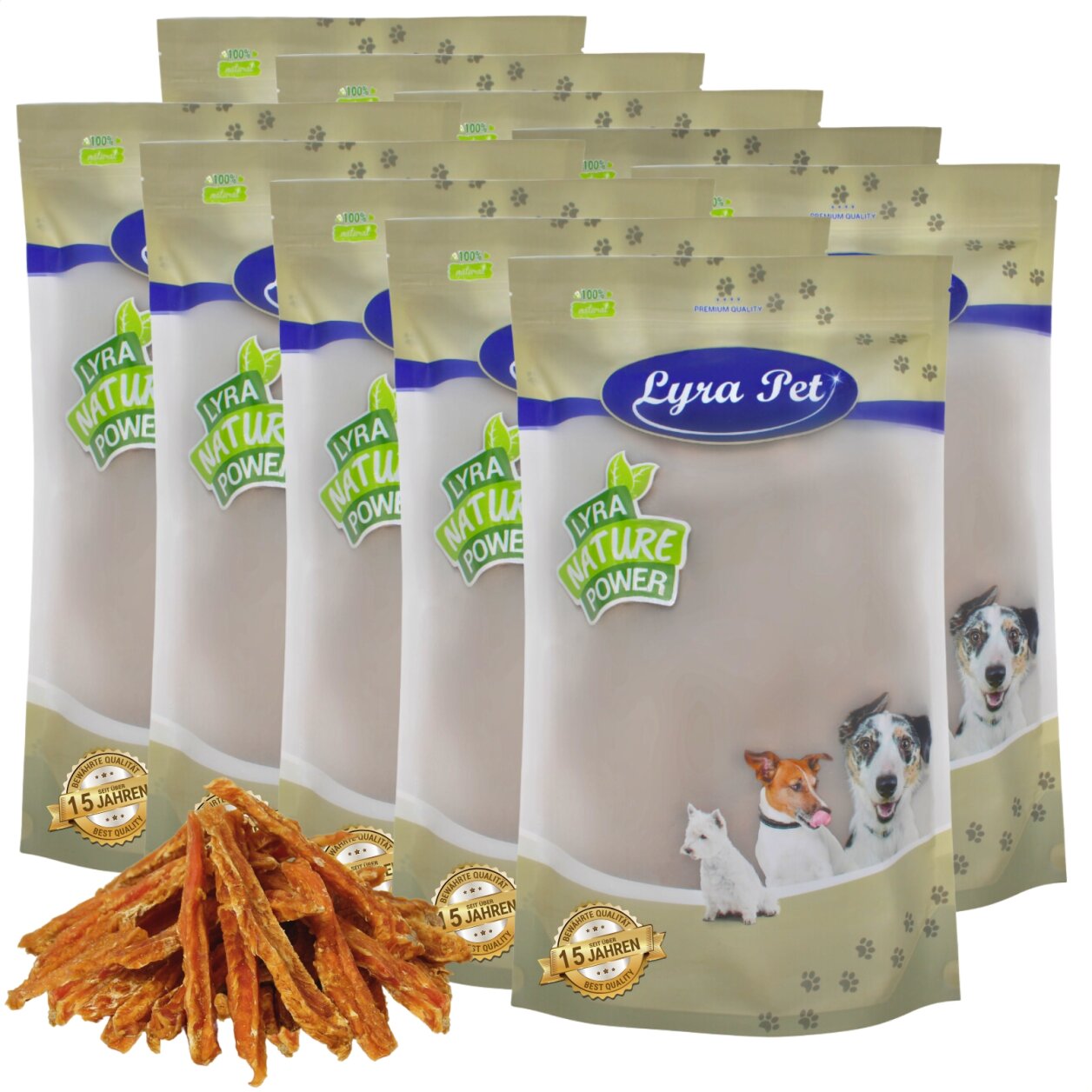 10 kg Lyra Pet® Hühnerbruststreifen