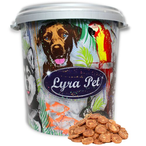5 kg Lyra Pet&reg; H&uuml;hnerchips in 30 L Tonne