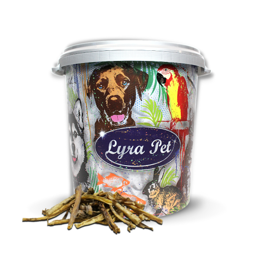 5 kg Lyra Pet&reg; Ochsenziemer Abschnitte 4 - 12 cm in 30 L Tonne