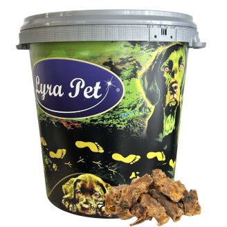 5 kg de morceaux de queue de bœuf Lyra Pet® dans un fût de 30 litres