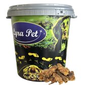 5 kg de morceaux de queue de bœuf Lyra Pet® dans un fût de 30 litres