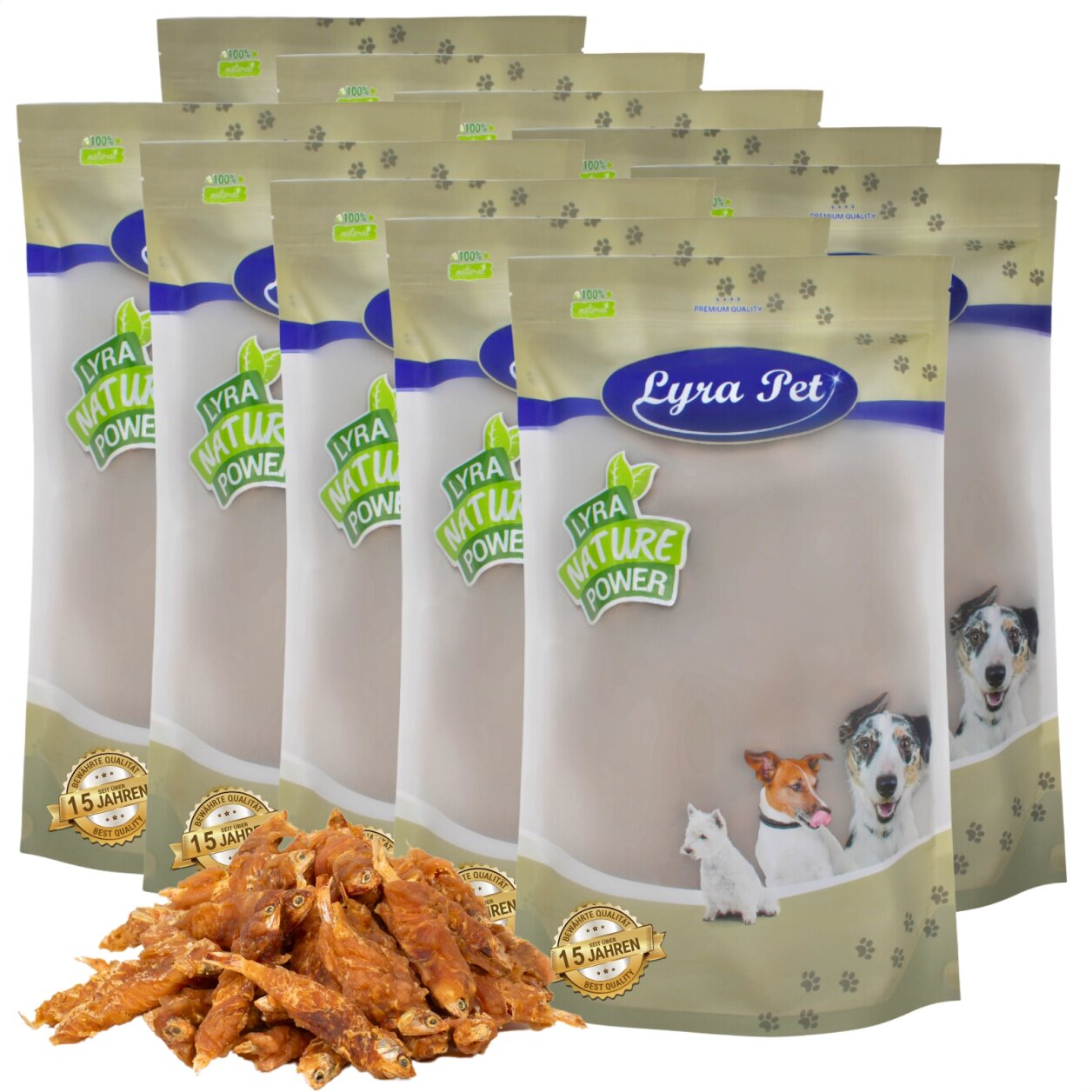 10 kg Lyra Pet® Wrap mit Hühnerfleisch und Fisch