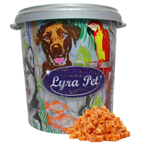 5 kg Lyra Pet&reg; H&uuml;hnerfleischw&uuml;rfel mit Fisch in 30 L Tonne
