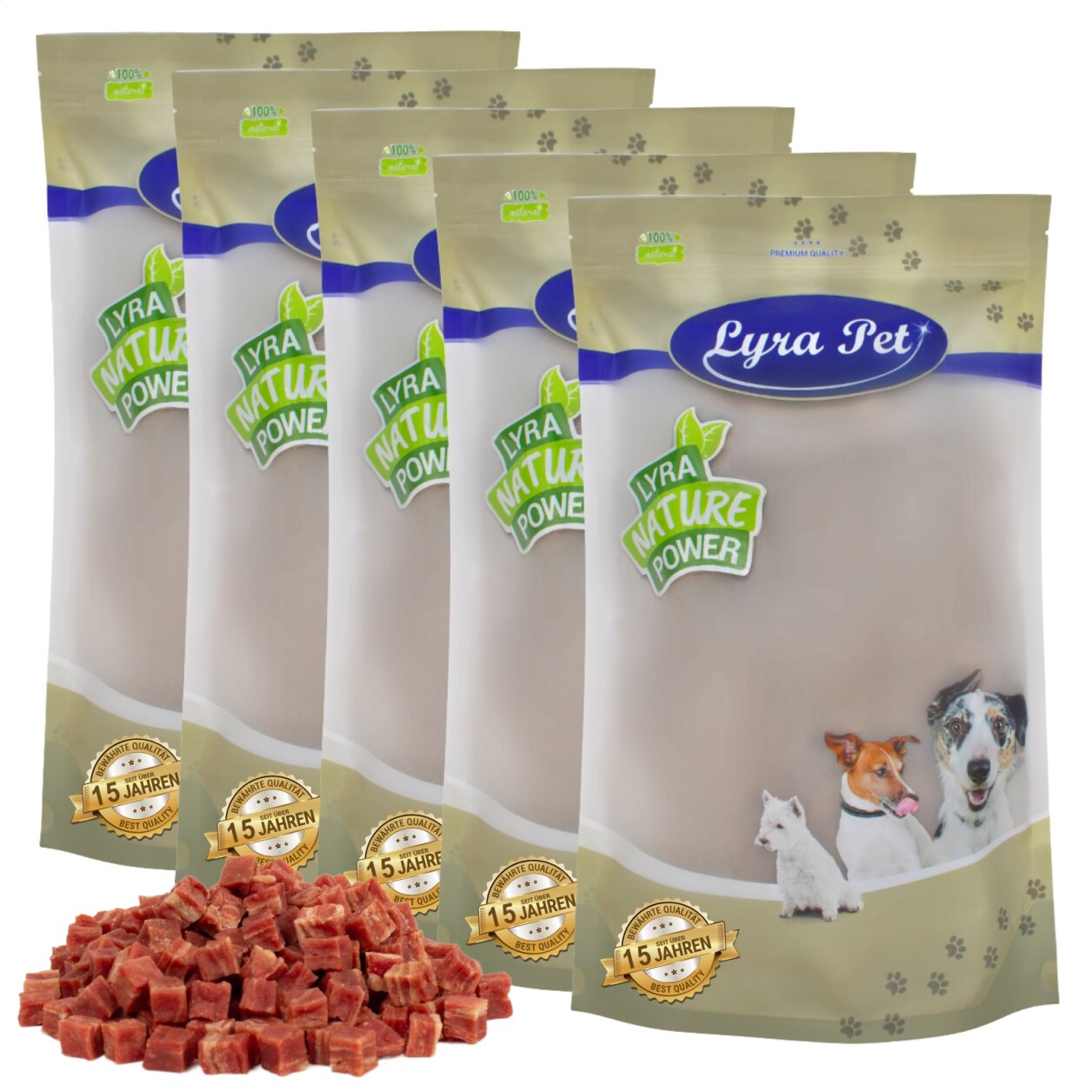 5 kg Lyra Pet® Entenfleischwürfel mit Fisch