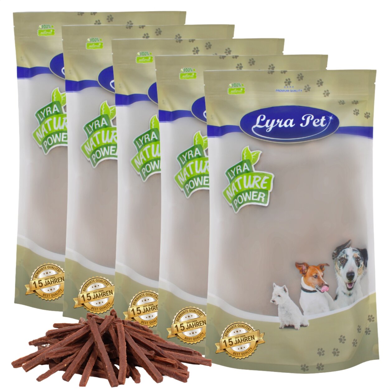 5 kg Lyra Pet® Rinderdörrfleisch Sticks