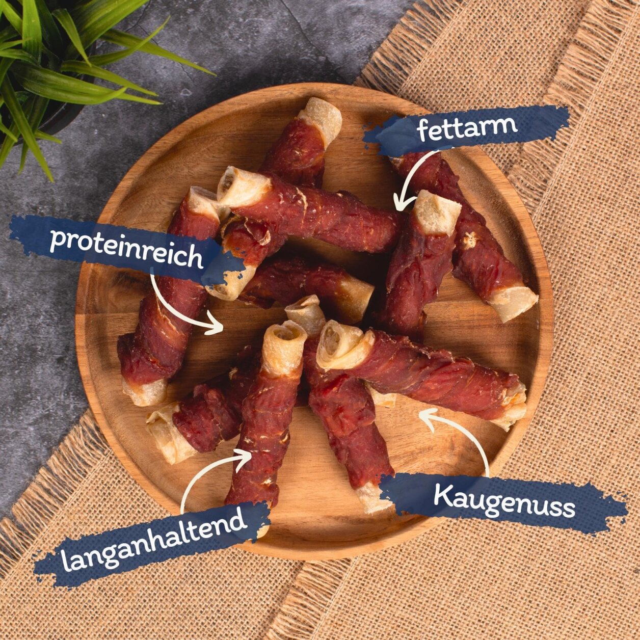 Lyra Pet Kaurollen mit Entenbrust natur 10x1 kg