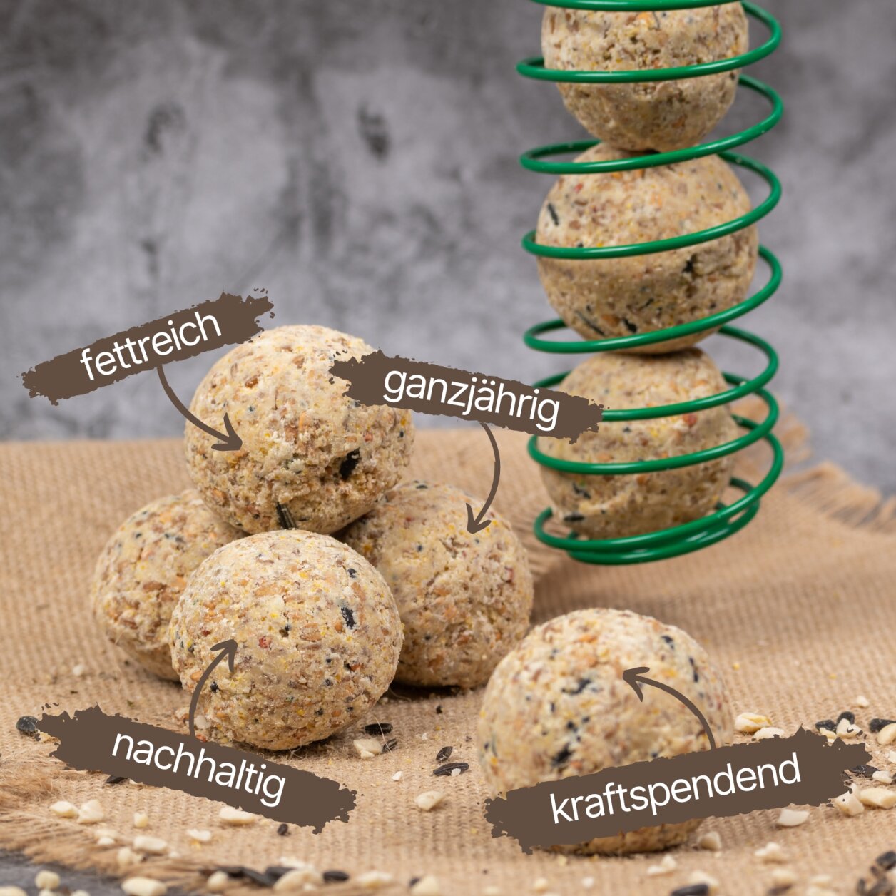 Lyra Pet Meisenknödel ohne Netz Vollkorn & Nuss