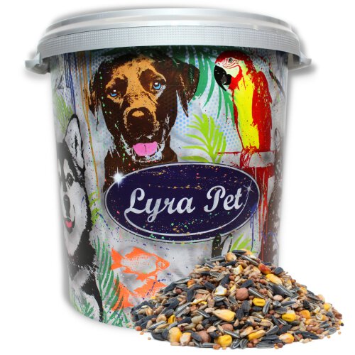 10 kg Lyra Pet&reg; Streufutter aus der ALB-M&Uuml;HLE Allzweck-Mix in 30 L Tonne