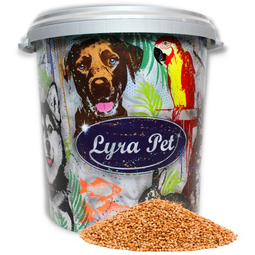 10 kg Lyra Pet&reg; Hirse rot lose in 30 L Tonne