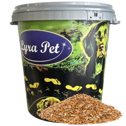 10 kg Lyra Pet® Wellensittichfutter in 30 L Tonne