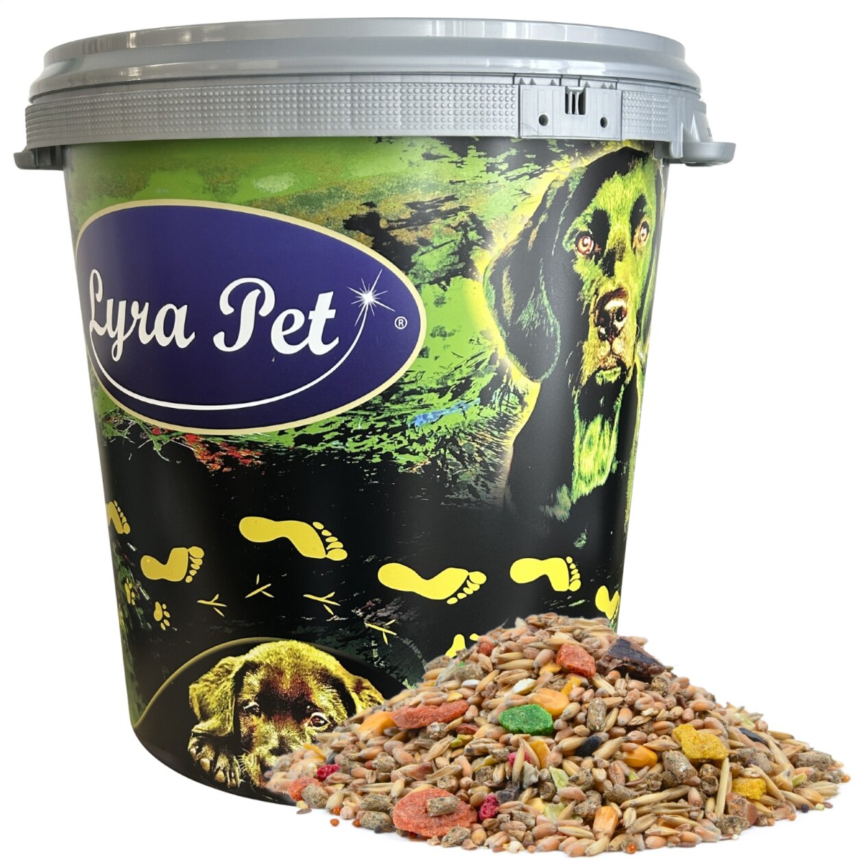 10 kg Lyra Pet® Kaninchenfutter in 30 L Tonne