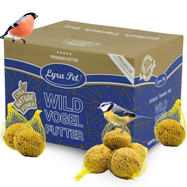 Lyra Pet Meisenknödel 100 Stück - 9kg Wildvogelfutter Für Sommer & Winter